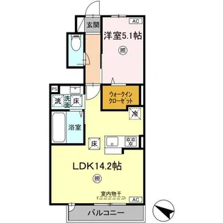 TORISIA VT (トリシアブイティー)【1階】の間取り