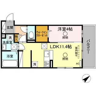 アイリスガーデン【1階】の間取り