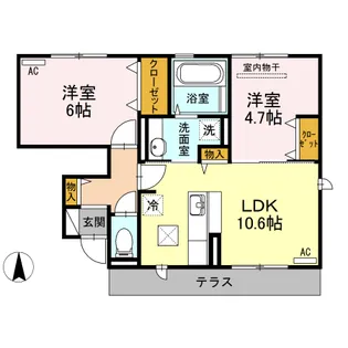 フィオレ【1階】の間取り