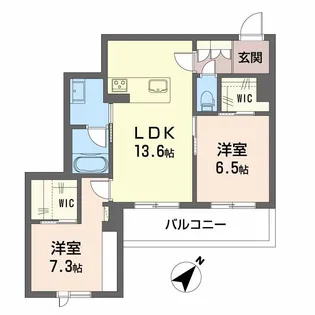 ベンガレンシス【3階】の間取り