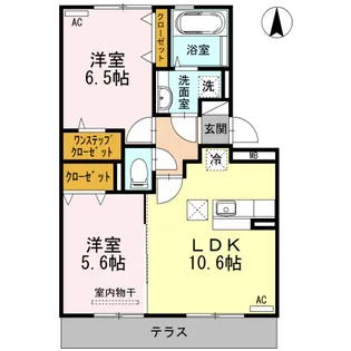 ルミエールハウス【1階】の間取り