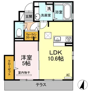 グレイスコートやまが【1階】の間取り