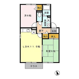 ミキハウス B棟【1階】の間取り