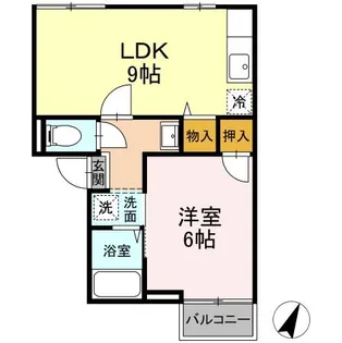 ヴェルドミール【1階】の間取り