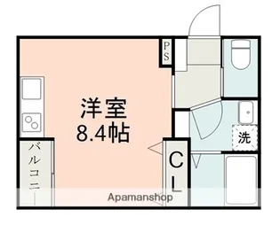 ライトアロー楠【2階】の間取り