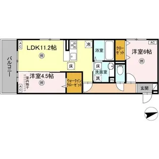 TORISIA上代【1階】の間取り