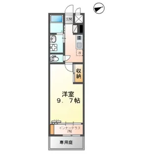 ルラシオン大津【107号室】の間取り