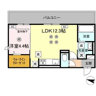 TORISIA飛田【1階】の間取り