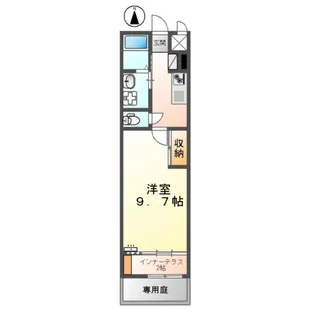 サンウイング【110号室】の間取り