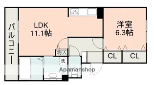 シャトー・デュ・アーサーⅡ【2階】の間取り