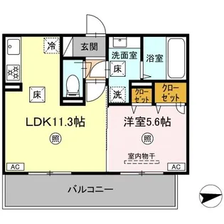 ピースフル【1階】の間取り