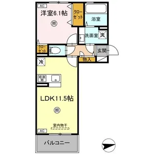 ピースフル【2階】の間取り