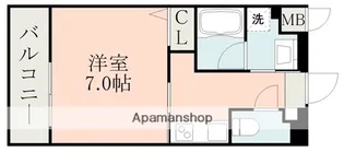 1Kの間取り画像