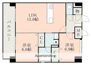 ELGRAND菊陽Ⅰ【9階】の間取り