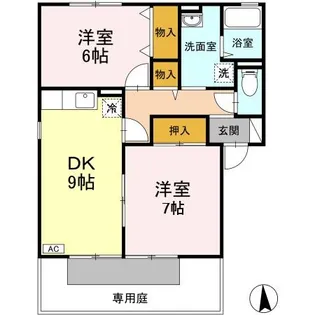 シャルマンハイム【1階】の間取り