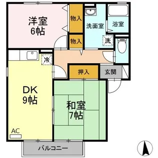 シャルマンハイム【2階】の間取り