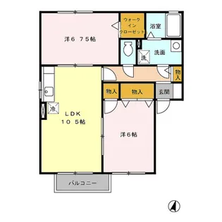 ガーデンプレイス【2階】の間取り