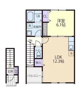 侑信輪V(ユウシンワ5)【207号室】の間取り