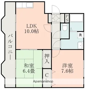 オーセンティック後藤【1階】の間取り