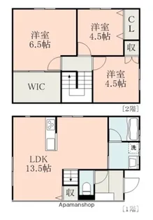 オーシャンテラス B【1階】の間取り