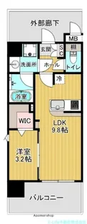 バフェット原水ビル【5階】の間取り