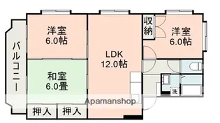 アグレアブル龍田【3階】の間取り