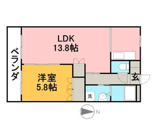 フェリスタス【2階】の間取り
