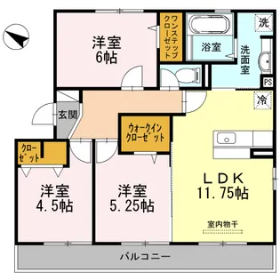 アゲラータム【2階】の間取り