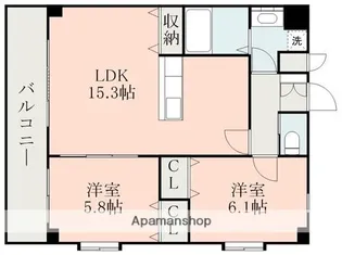 さくらIN菊陽【6階】の間取り