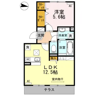 フェリジエ【3階】の間取り