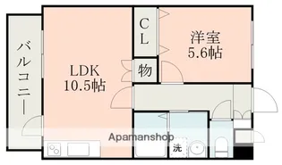 フレスコ桜山【4階】の間取り