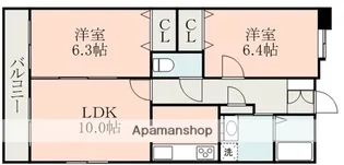 コモド・ヴィラ光の森【6階】の間取り