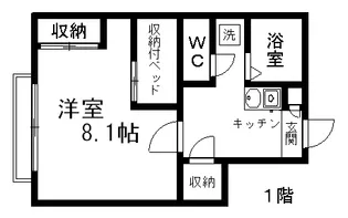 レオパレス璃風2003【101号室】の間取り