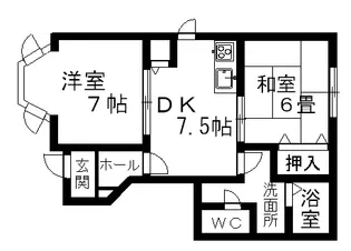 ビューテラスユウⅠ【1階】の間取り