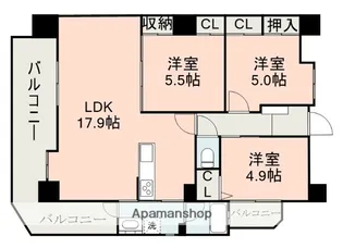 サクシード【3階】の間取り