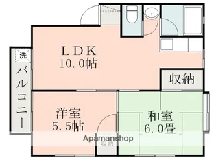 シャイン東原B【1階】の間取り