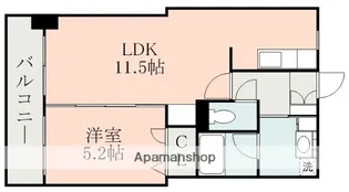 NICEマンションIT九品寺【5階】の間取り