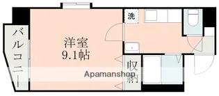 熊本県熊本市中央区新大江3丁目【マンション】の間取り