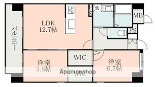 ラ・ドルチェ【4階】の間取り