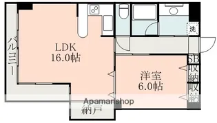 熊本県熊本市中央区南千反畑町【マンション】の間取り