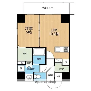 フェリーチェ新水前寺【9階】の間取り