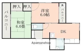 熊本県熊本市東区上南部3丁目【マンション】の間取り