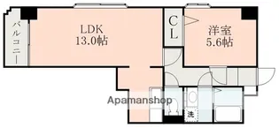 NICEマンション九品寺【9階】の間取り