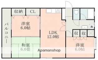 ロゼ九品寺【3階】の間取り