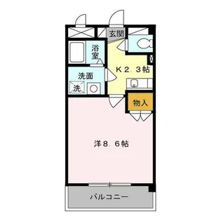 パークサイド島崎【1階】の間取り