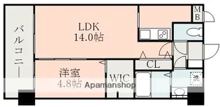 ISM水前寺【8階】の間取り