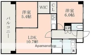 L−フィネス【8階】の間取り