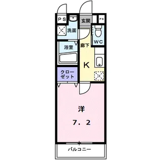 カルフールB.C白山【3階】の間取り