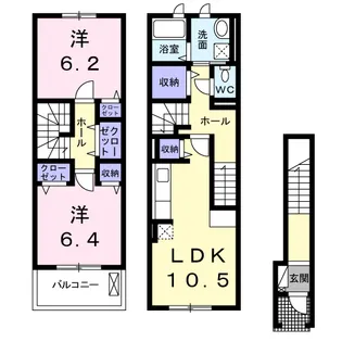 ニュー・ガジュマル【2階】の間取り