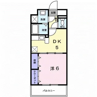 カルム プロムナード【2階】の間取り